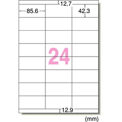 レーザープリンタ用ラベル　Ｂ４　２４面　１００枚