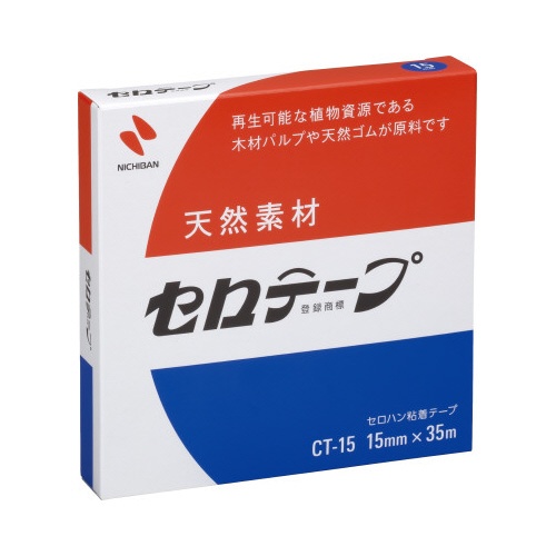 セロハン粘着テープ　大巻　幅１５ｍｍ×長さ３５ｍ