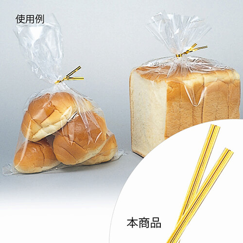 信越ポリマー カラータイ 4mm幅×10cm ゴールド 1000本