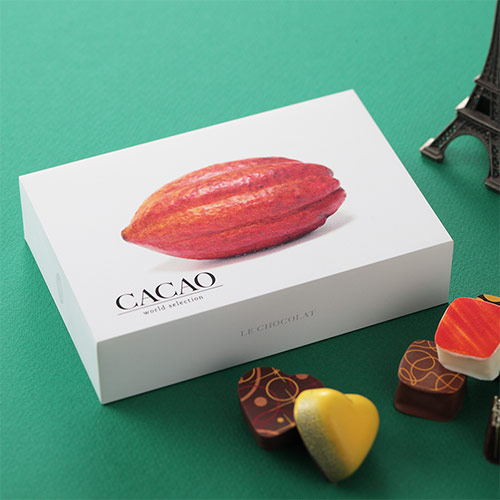 貼り箱（チョコ8個用・金トレー付き）