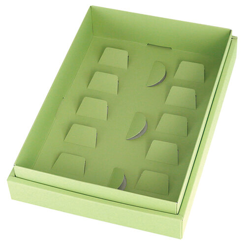 ギフトＢＯＸフリー　中　グリーン