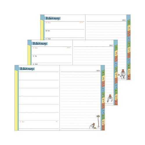 【廃番商品】ポケットダイアリー＜Ｂ６＞　オジサン柄