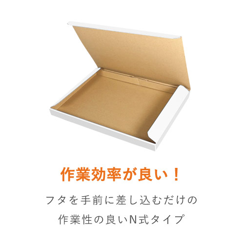 【クロネコゆうパケット・クリックポスト】厚さ2.4cm・N式ケース（白・A4サイズ）