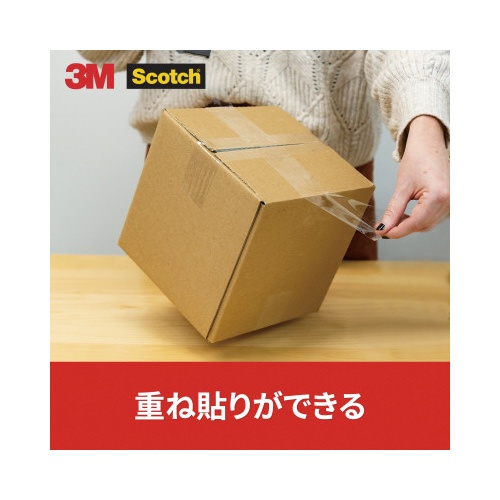 スコッチ（Ｒ）透明梱包用テープ　重量物用　３巻