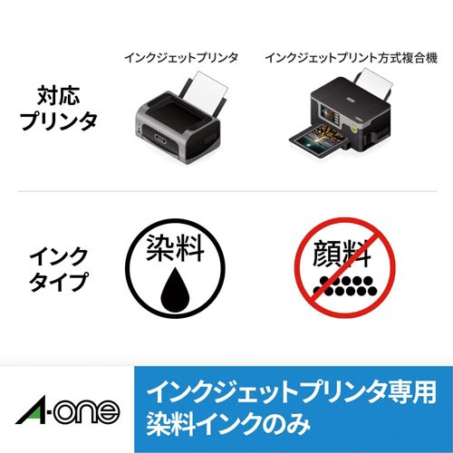 屋外ラベルＩＪＰ　染料インク用　白　Ａ４　１面３枚