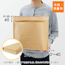 簡易宅配袋（幅350×高さ250×底マチ40mm・テープ付き）