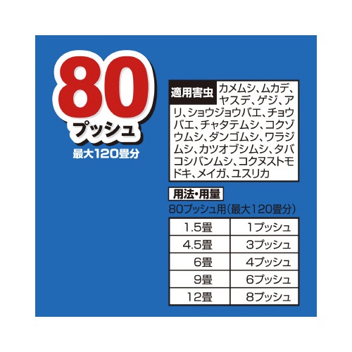 【廃番商品】バルサン　いやな虫ワンプッシュスプレー　８０回×４