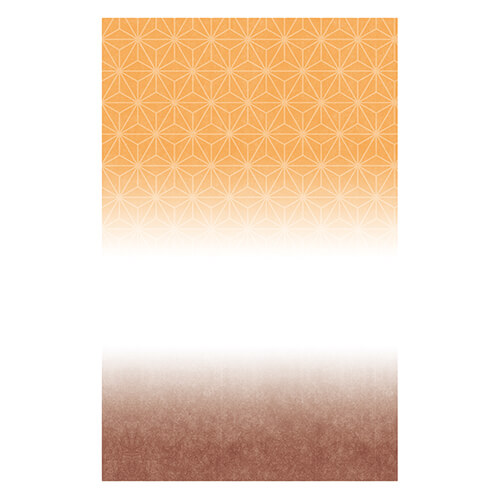 紙平袋（和衣 茶橙・235（60+175）×150mm)
