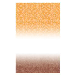 紙平袋（和衣 茶橙・235（60+175）×150mm)
