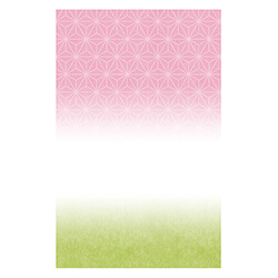 紙平袋（和衣 緑桃・235（60+175）×150mm)