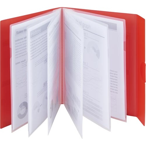 【廃番商品】ホルサック　クリヤーホルダー６枚収納Ａ４透明　５冊