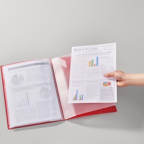 【廃番商品】ホルサック　クリヤーホルダー６枚収納Ａ４透明　５冊