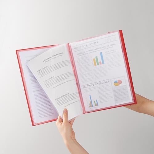 【廃番商品】ホルサック　クリヤーホルダー６枚収納Ａ４透明　５冊