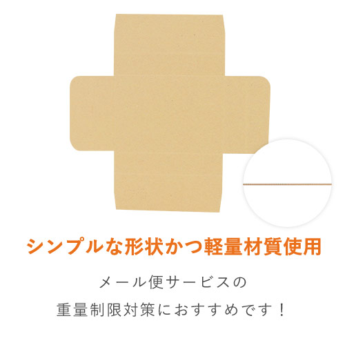【薄型軽量】厚さ3cm・ヤッコ型ケース（クリックポスト最小）