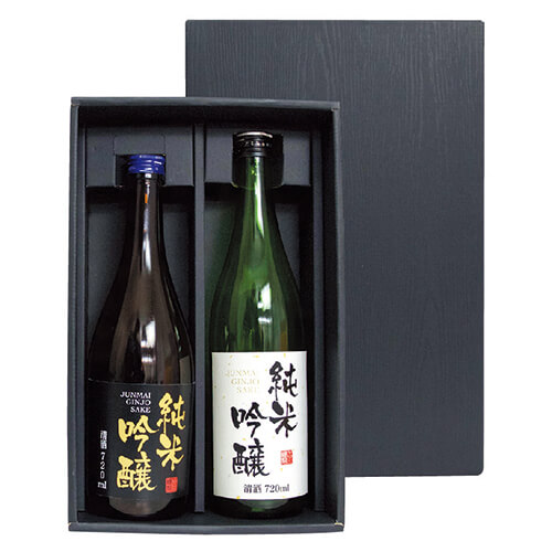 黒木目　７２０ｍｌ細・太２本箱