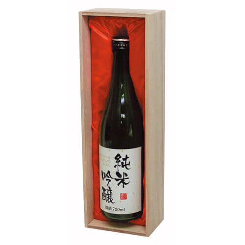 高級桐箱７２０ｍｌ×１本　赤