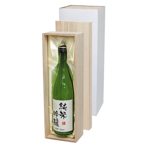 高級桐箱７２０ｍｌ×１本　クリーム