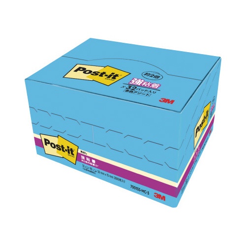 【廃番商品】強粘着マルチカラー３　５０×１５　４色　３２冊