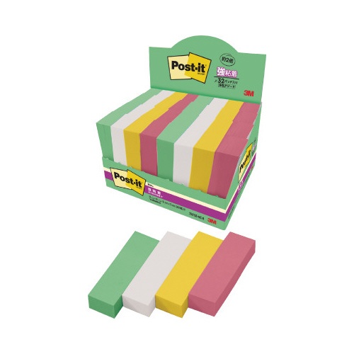 【廃番商品】強粘着マルチカラー８　５０×１５　４色　３２冊