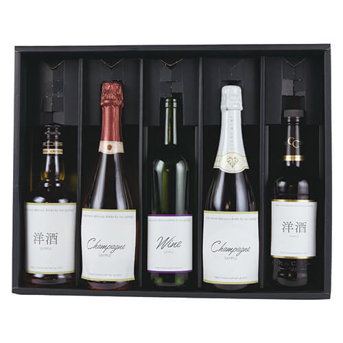 ロングワイン・シャンパン兼用　５本箱