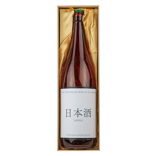 桐箱風紙箱　一升瓶×１本（布貼）