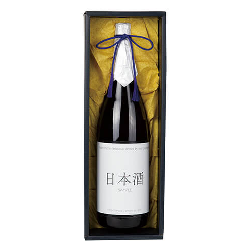 一升瓶１本入黒無地