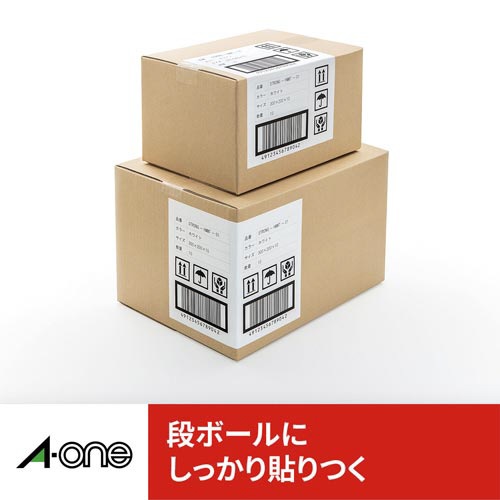 強粘着　紙ラベル　兼用　Ａ４　４面　１００枚