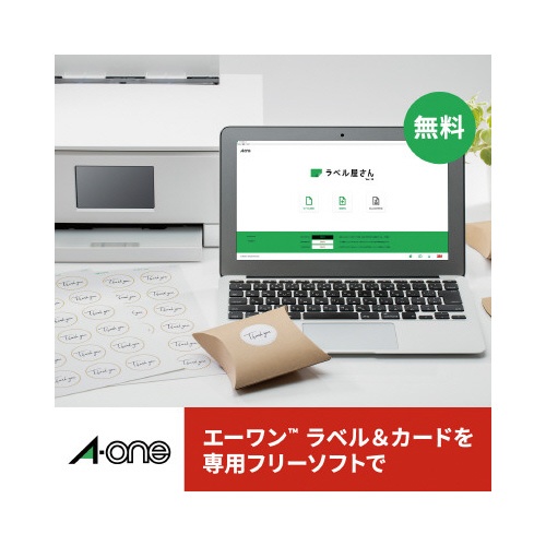強粘着紙ラベル　兼用　Ａ４　１２面四辺余白１００枚