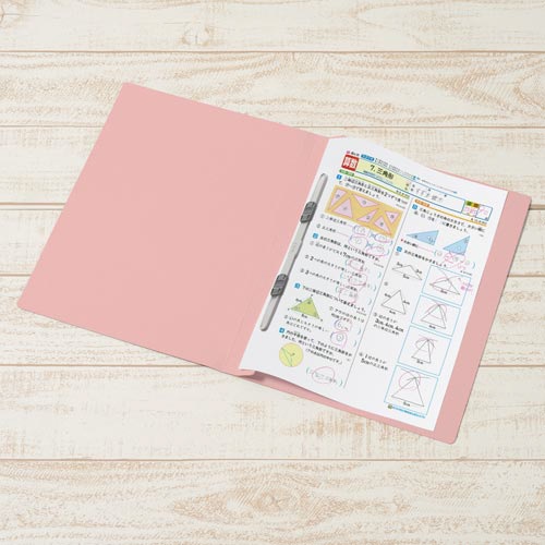 フラットＦ　年組氏名Ａ４タテ　ピンク１０冊