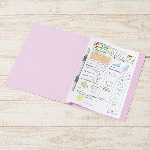 ねんくみなまえフラットファイルＡ４縦　紫１０冊