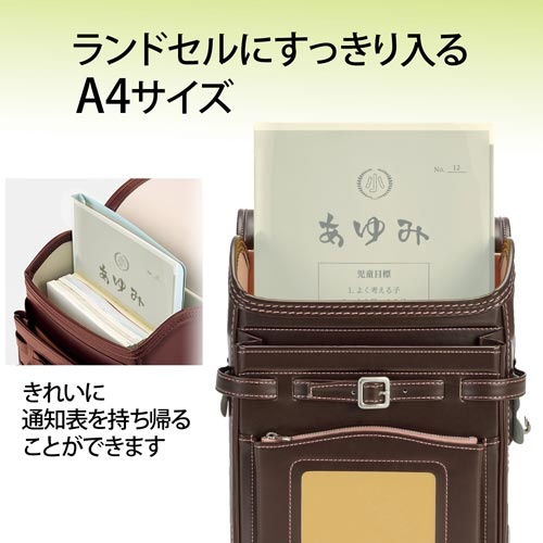 通知表ホルダー　２ポケット　クリアー