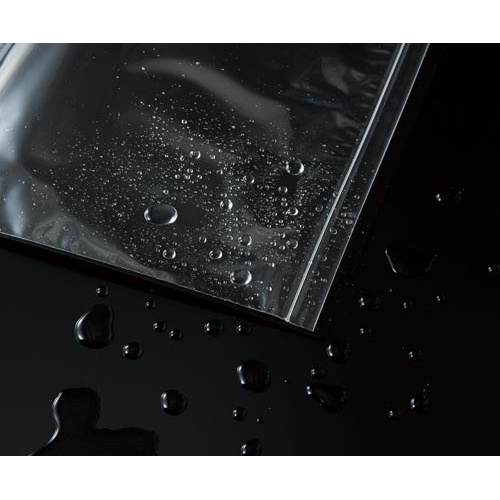 【廃番商品】クリア?ファイル　チャックタイプ　Ａ４　１２Ｐ　黒