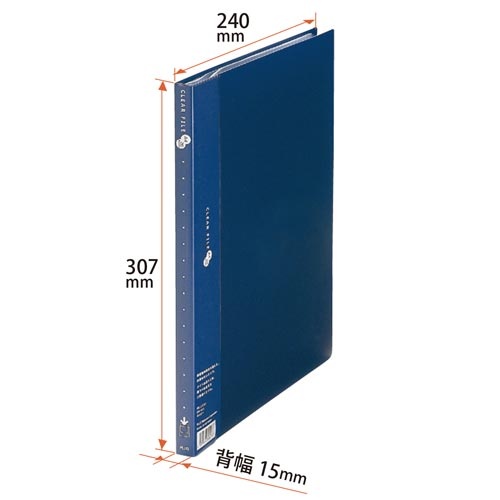クリアーＦスーパーエコノミーＡ４縦　２０Ｐ紺１０冊