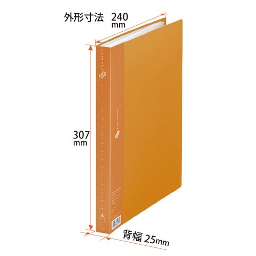クリアーＦスーパーエコノミーＡ４縦　４０Ｐ黄１０冊