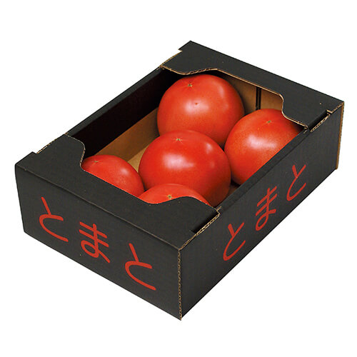 トマト箱黒赤文字