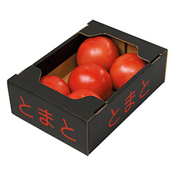 トマト箱黒赤文字