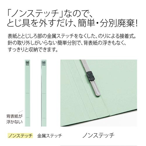 フラットファイルＢ５Ｅ縦罫線タイプ　ブルー