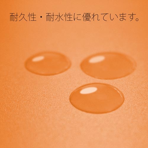 ＰＰフラットファイル　Ａ４縦　厚とじオレンジ　１冊