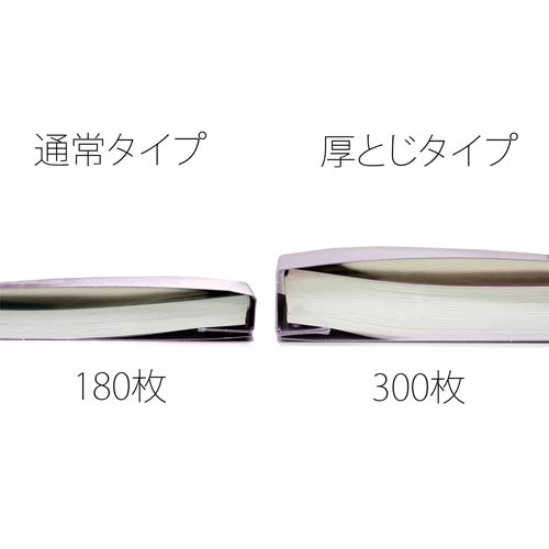 ＰＰフラットファイルＡ４縦厚とじバイオレット１０冊