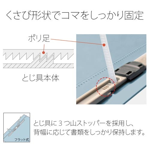 ＰＰフラットファイルＡ３二つ折りＲブルー　１０冊