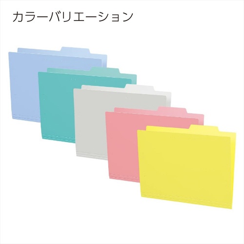 個別フォルダー（ＰＰ製・５枚パック）緑