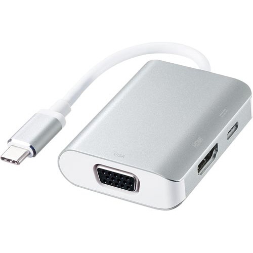 ＵＳＢ　Ｔｙｐｅ　Ｃ−ＨＤＭＩ／ＶＧＡ変換アダプタ