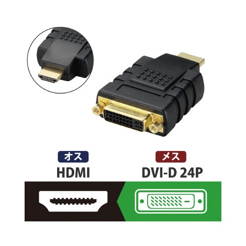 ＤＶＩーＨＤＭＩ変換アダプタ