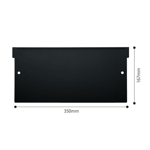 アッセ収納８００×４００ラテラル３段用縦仕切りＢＫ
