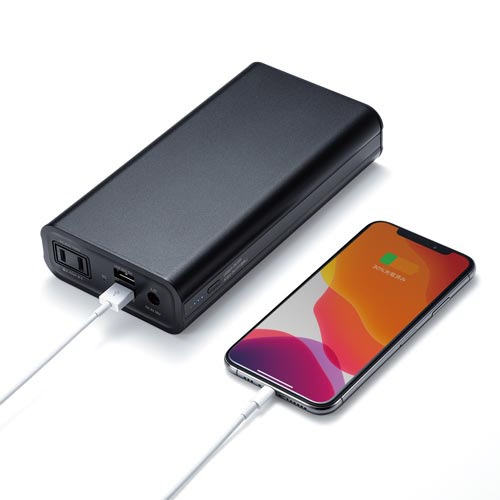 モバイルバッテリー（ＡＣ・ＵＳＢ出力対応）