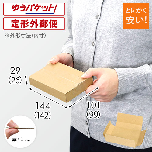 【とにかく安い】厚さ3cm・ヤッコ型ケース（クリックポスト最小）