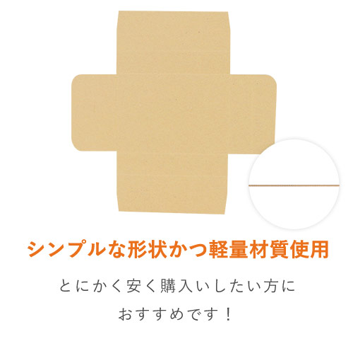 【とにかく安い】厚さ3cm・ヤッコ型ケース（クリックポスト最小）