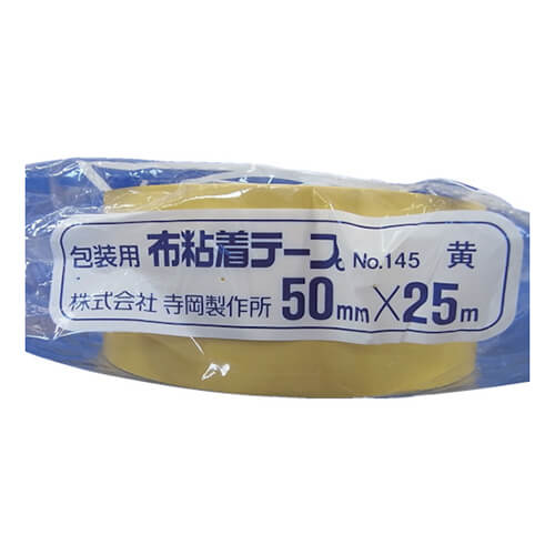 寺岡製作所 カラーオリーブテープ No.145 黄 50mm×25m 145Y50X25