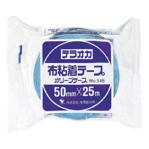 寺岡製作所 カラーオリーブテープ No.145 黄 50mm×25m 145Y50X25