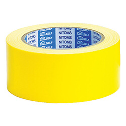 ニトムズ カラー布粘着テープSE 黄 50mm×25m J5442